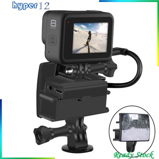 Vlog Selfie Flip espejo para Gopro 9/8/7/6/5 cámara de acción negro