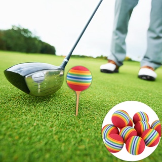 20 bolas de espuma EVA de Golf caliente nuevo arco iris esponja interior Golf práctica bola de entrenamiento ayuda 38 mm
