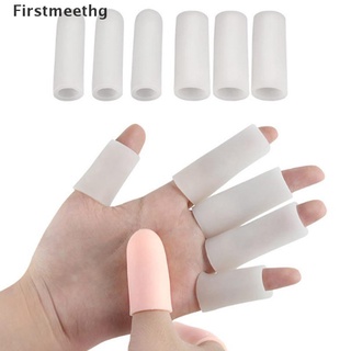 [firstmeethg] 5 piezas de silicona gel tubo vendaje del dedo del pie protector del dedo del pie alivio del dolor de los pies cuidado caliente