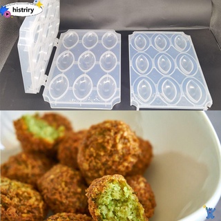 HISTRIRY New Meatball Maker Mold Kitchen Small Tools 9 Holes Kibbeh Express Convenient Manual Cake Desserts Pie Home Press Minced Meat Processor/Multicolor