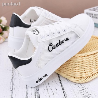 Tenis blancos Para mujer/zapatos transpirables De malla 2021 Para Primavera y verano con suela suave/zapatos Para niños (3)