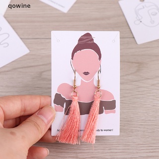 qowine 50 unids/lote 6*9 cm clásico belleza impresión collar pantalla tarjeta colgante etiqueta co (3)