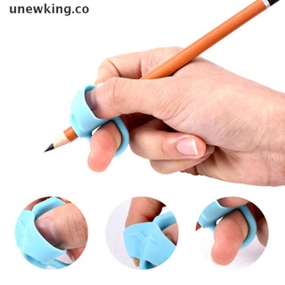 [unewking] 3 pzs lápiz de agarre/ayuda para principiantes/juguetes de silicona para niños/corrección del pulgar co