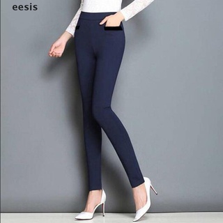 [eesis] mujer casual pantalones más el tamaño lápiz pantalones largos pantalones de moda elástico pantalones dfhf (1)