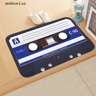 welo retro cassette cinta de música alfombrilla de suelo opción múltiple divertida puerta de entrada mat co