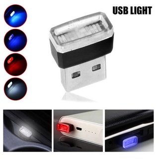 Mini Luz USB LED Modelado Ambiental Coche Interior De Neón Del Joyería (7 Tipos De Colores Claros) MF