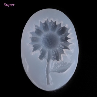 Molde de silicona con forma de girasol super molde de silicona para pastel/gelatina/herramienta de Chocolate/decoración para hornear