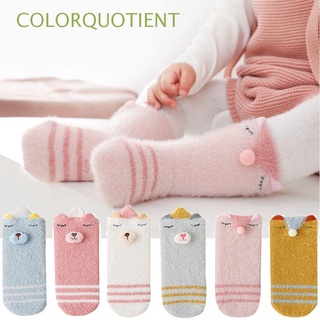 Calcetines gruesos De color De cuatro colores Para bebés/recién nacidos antideslizantes/calcetines gruesos De piso Para otoño/invierno