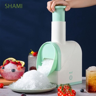 shami 1 pieza accesorios de cocina usb carga smoothie|rasuradora de hielo portátil postre diy hogar manual multiuso bloque de hielo hacer trituradora de hielo