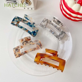 HATCHEL Hair Claws Claws Clips Elegant Hairpin Hair Crab Women Resin Acetate Square Girls Vintage Hair Accessories/Multicolor
