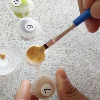 pintura de orio para adultos y niños diy kits de pintura al óleo preimprimido lienzo feliz vela (8)