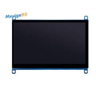 7 Inch HDMI-Compatible USB LCD Display Monitor 1024X600 HD Capacitive Press Screen Portable Monitor for Raspberry Pi
