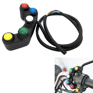 {FCC} Interruptores universales de 5 botones para motocicletas/motocicletas/interruptores de manillar de 22 mm (1)