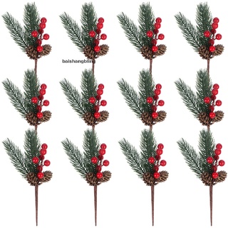 bsbl 12 pzs púas de pino artificial cono de pino 12 pzs bayas de navidad (2)