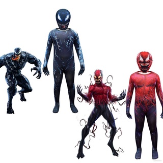 Spiderman Venom niños Cosplay disfraz de los niños de Halloween traje de Cosplay de una sola pieza traje