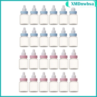 12 X Baby Candy Boy Box Bottle Baby Shower Baby Shower Gift Box Party Baptism Gift Package (Blue / Pink)