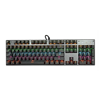 Quu teclado mecánico compacto con cable LED retroiluminado teclado 104 teclas