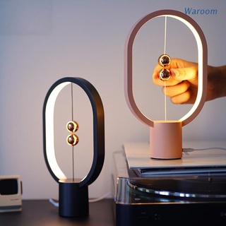 waroom usb led lámpara de mesa mini imán interruptor de luz de noche mesita de noche magnética