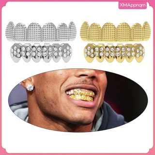 Fashion Shining Hip-hop Rapper Mouth Caps Custom Teeth Grills (1)