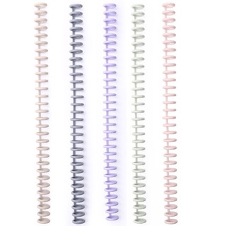 SA Pack de 10 fijaciones de peine de plástico de 1/2" diámetro 85 hojas de capacidad surtido de Color