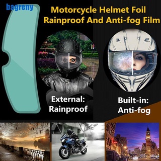 casco de motocicleta transparente antiniebla a prueba de lluvia