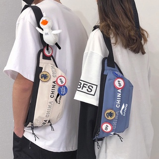 La marca de moda de pecho bolsa masculina deportes estudiante bolso de hombro niños mochila moda pequeña bolsa mujer 2021 2021