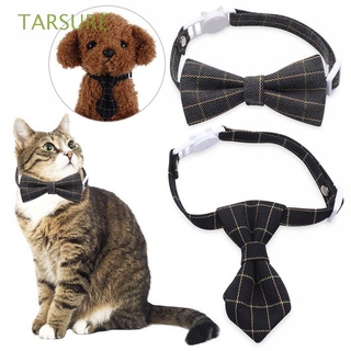 TARSURE lindo Bowknot ajustable perro corbata Collar gato perro perro gato aseo cuadros arco lazos accesorios para mascotas corbata Formal/Multicolor (1)