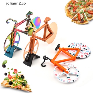 JOLI Cortador De Pizza Cuchillos De Dos Ruedas Forma De Bicicleta Nuevo Diseño Cuchillo De Corte Herramienta CO (1)