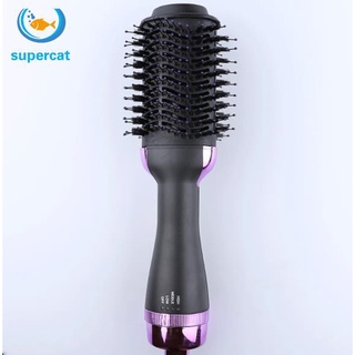 [haircomb] 3 En 1 Secador De Pelo De Iones Negativos Cepillo De Aire Caliente Alisador Peine Rizado Peinado Herramientas De Un Paso a