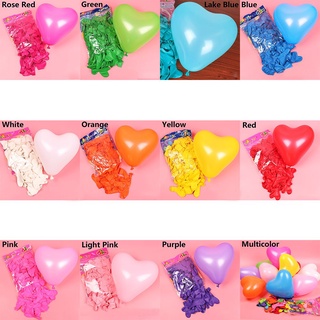 urify 10/20 pzs globos románticos de látex regalos decoración de boda en forma de corazón perla amor fiesta suministros engrosamiento juguetes inflables/multicolor (2)