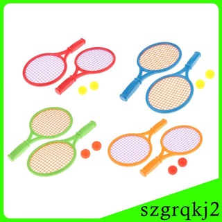 Wenzhen Music 1 par de raquetas de tenis con y 2 bolas de playa deportes interiores actividad roja