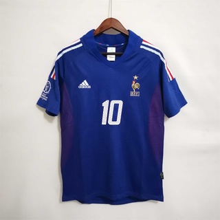 2002 France home retro soccer jersey