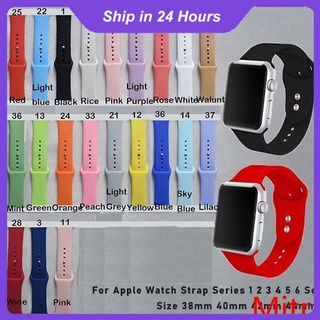 Correa De silicona flexible Para Apple Watch series 1/2/3/4/5/6/Se/tamaño 38mm/40mm/42mm/44mm