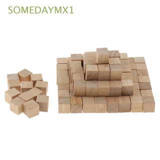 Somedaymx1 Cubos De bloques De Fotos De madera Natural con Números/Cubos De madera resistentes/bloques De Alfabeto/Cubos De madera