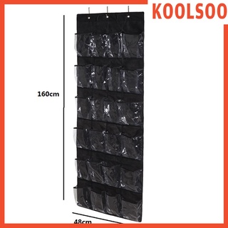 [Koolsoo] 24 rejilla sobre la puerta organizador de zapatos estante colgante de almacenamiento de ahorro de espacio percha