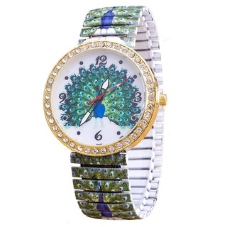 reloj de pulsera lujoso lujoso de cuarzo para mujer