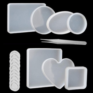 18 unids/set diy fabricación de moldes epoxi herramientas de silicona molde de artesanía herramienta epoxi molde (3)