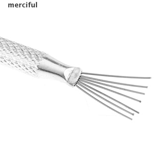 misericordioso 7 pines pluma alambre textura pro aguja cerámica arcilla herramientas de escultura conjunto de herramientas co