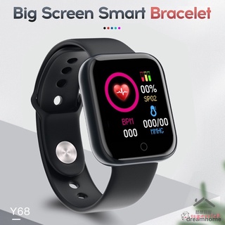 [envío En 24 horas]pulsera inteligente Y68 Compatible con llamada Bluetooth multifuncional impermeable reloj deportivo para adultos niños