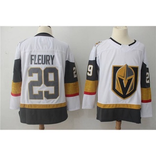 Nueva NHL Vegas Golden Knights Hockey Jersey No . 29 Fleury Manga Larga Deporte Top De Alta Calidad Sobre Hielo Unisex Más Tamaño (3)