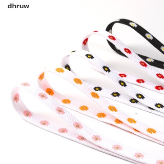 dhruw daisy cordones de impresión plana zapato cordones de lona de alta parte superior zapatillas de deporte shoelace co