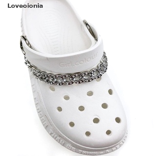 CHARMS Loveoionia cadena de zapatos encantos de Metal decoración para cocodrilo zueco zapatos colgante hebilla herramienta MY