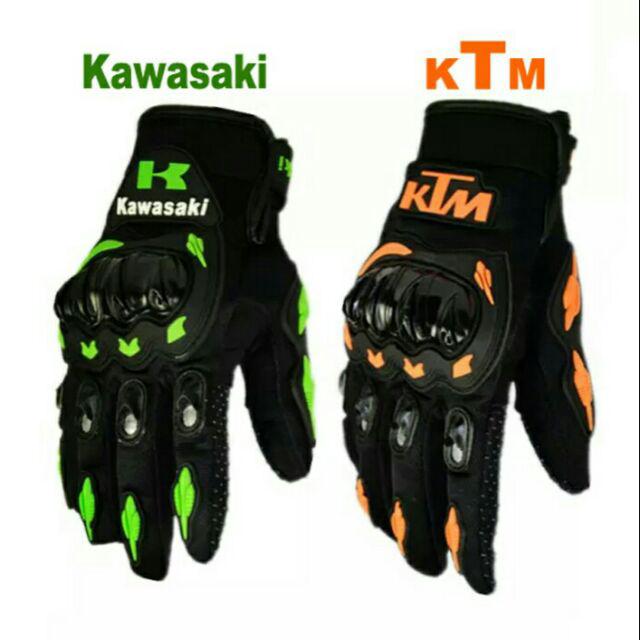 1 par de guantes de motocicleta ktm/kawasaki para proteger las manos