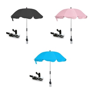 Wit cochecito de bebé paraguas UV protección contra lluvia paraguas 360 grados ajustable parasol visera toldo cubierta para carro triciclo silla de ruedas