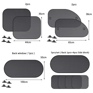 {FCC} 5 unids/set Protector de cortina de malla Anti-UV para ventana de coche (1)