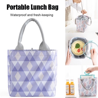 Drawstring Lunch Bag Insulation Fresh-keeping Waterproof Portable Outdoor Picnic Bag