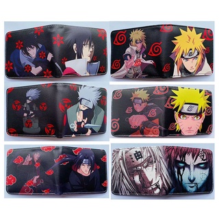 Anime Wallet Japanese Anime Naruto Short Wallet Naruto Sasuke Kakashi SharinganPULeather Purse Wallet