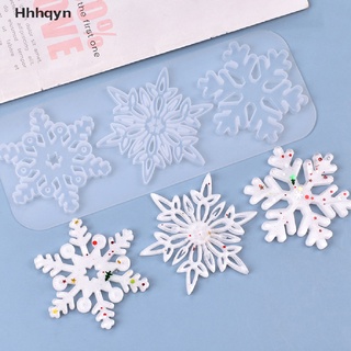 Hyn> Resin Silicone Pendant Mold Christmas Snowflake Ornament Handmade Jewelry Making well
