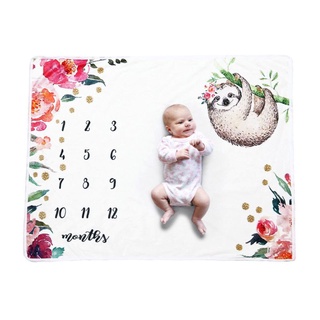 Drea Baby mensual Record crecimiento Milestone manta recién nacido envolver fotografía Props creativo fondo tela bebé regalos (6)