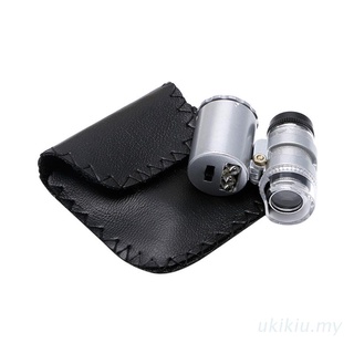 UKI 45X joyeros lupa lupa Mini microscopio lupa bolsillo con luz LED (1)